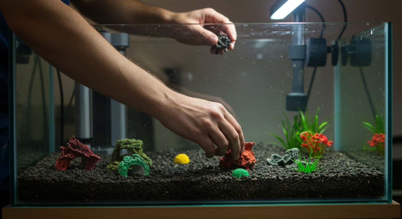 Step-by-step freshwater aquarium setup process