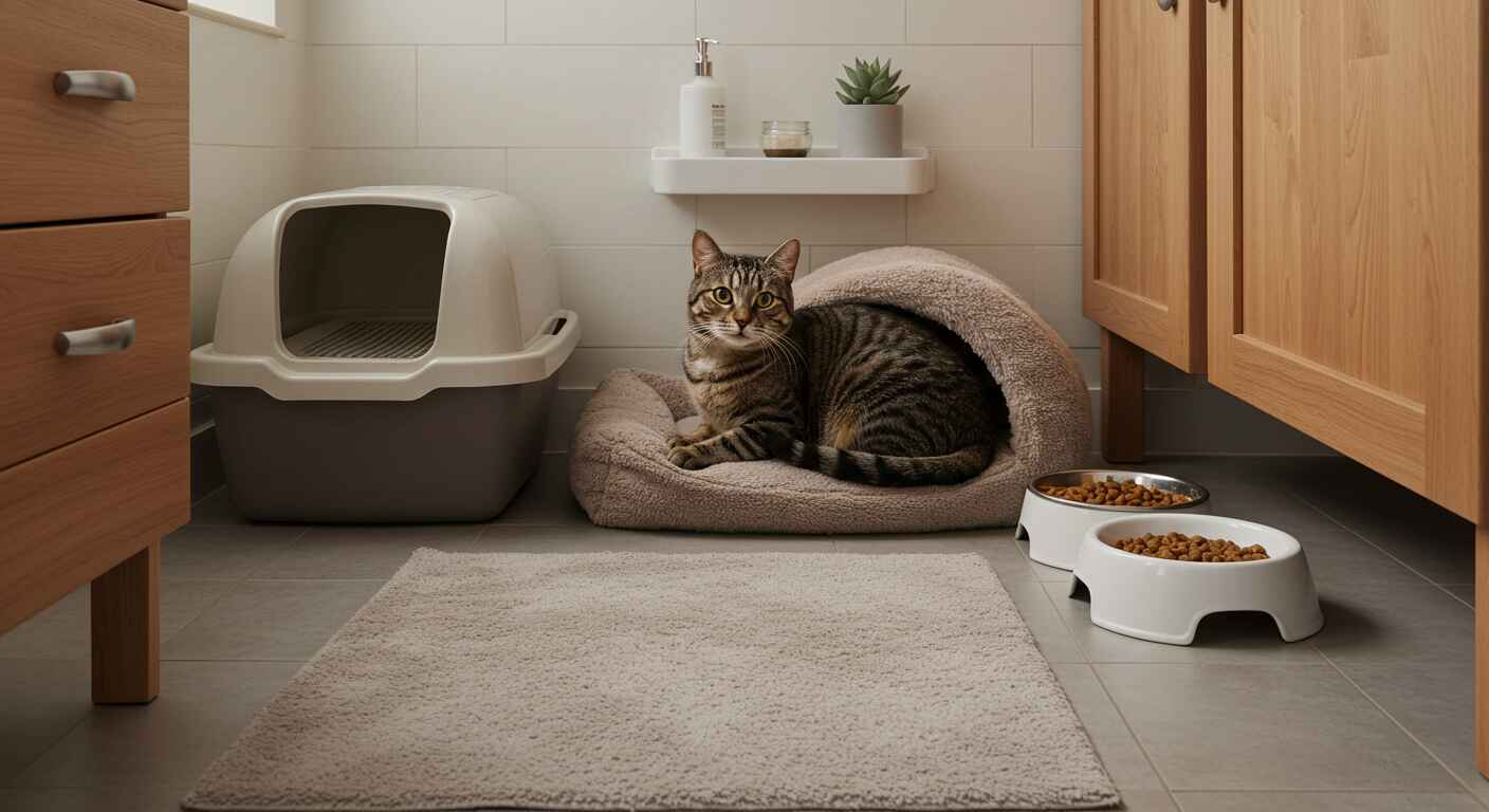 life with rescued tabby cat