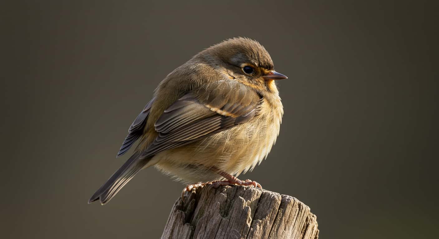 Bird showing puffed feathers, one of the 10 signs your pet might be sic