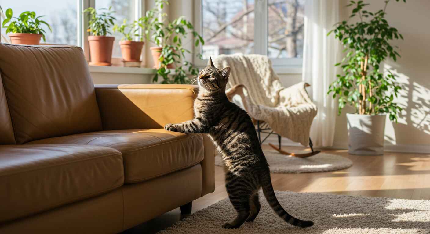stop cat scratching furniture