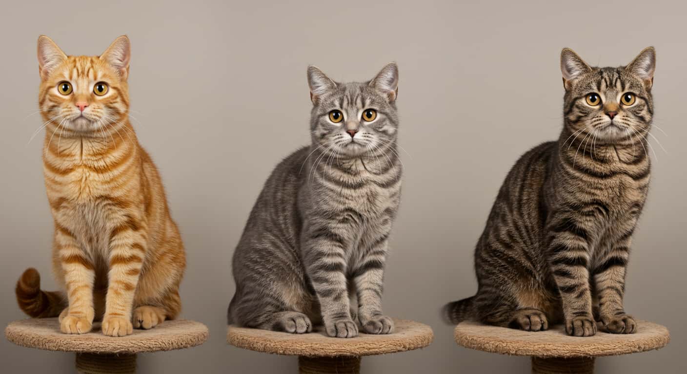 3 tabby cats types